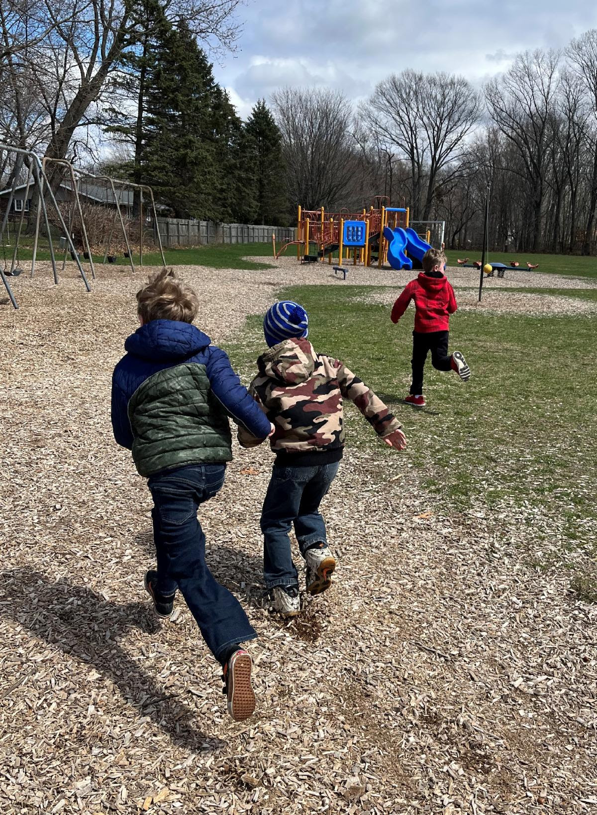 Kids playing outside